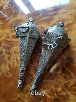 Berber Pendant Box Musk Adornment Morocco Silver Tiznit Ancient Maghreb XIX