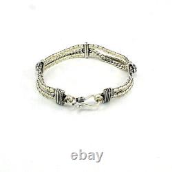 Bracelet 925 Solid Silver Handmade Antique Oxidized Jewelry