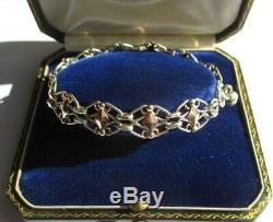 Bracelet Antique Filigranes Silver Charm Sterling Silver 11.2g 19cm