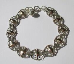 Bracelet Antique Filigranes Silver Charm Sterling Silver 11.2g 19cm