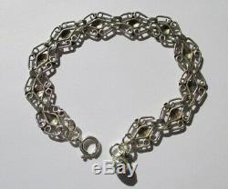 Bracelet Antique Filigranes Silver Charm Sterling Silver 11.2g 19cm