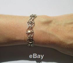 Bracelet Antique Filigranes Silver Charm Sterling Silver 11.2g 19cm