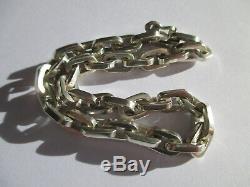 Bracelet Large Mesh Former Convict Solid 925 Sterling Silver 24g