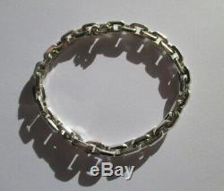 Bracelet Large Mesh Former Convict Solid 925 Sterling Silver 24g