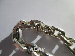 Bracelet Large Mesh Former Convict Solid 925 Sterling Silver 24g