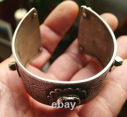 Bracelet Silver Old Email Jewelry Morocco Antique Moroccan Berber Silver Bangle