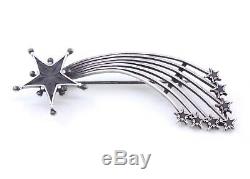 Brooch Comet Old Star Worthy St Vincent In Sterling Silver XIX