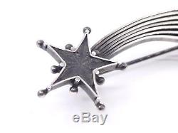 Brooch Comet Old Star Worthy St Vincent In Sterling Silver XIX