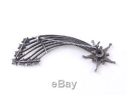 Brooch Comet Old Star Worthy St Vincent In Sterling Silver XIX