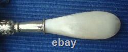 C5 Très Beau Hochet Silver Grelot Simmer Massif 19th Mother Of Pearl Angelot Ancien