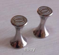 CARTIER Vintage Pair of Solid Silver Diabolo Cufflinks 20g