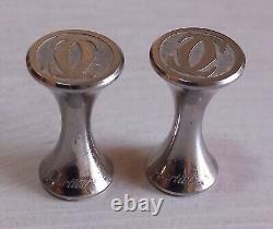 CARTIER Vintage Pair of Solid Silver Diabolo Cufflinks 20g