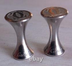 CARTIER Vintage Pair of Solid Silver Diabolo Cufflinks 20g