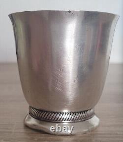 CHRISTOFLE Antique Silver Cup with Minerva Mark