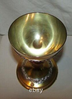 Calice Patene Anciens Silver Vermeil 19th Chalice Paten Silver Gilt Box