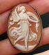 Cameo Brooch Ancient Muse In Shell In Sterling Silver