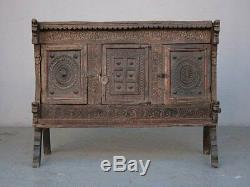 Carved Wood Chest Old Elements