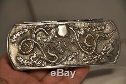 Case A Spyglass Old Sterling Silver Antique Chinese Silver Opera Glasses Case