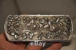 Case A Spyglass Old Sterling Silver Antique Chinese Silver Opera Glasses Case