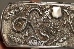 Case A Spyglass Old Sterling Silver Antique Chinese Silver Opera Glasses Case