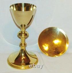 Chalice & Paten Former Silver Gilt Paten Chalice 1900 Sterling Silver Gilt