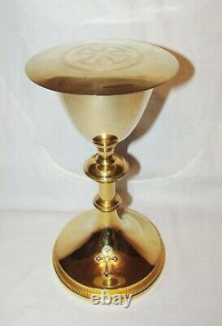 Chalice & Paten Former Silver Gilt Paten Chalice 1900 Sterling Silver Gilt