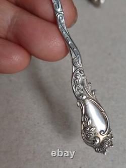 Charles Harleux Former Pretty Mustard Pot Solid Silver Blue Interior Style L XV