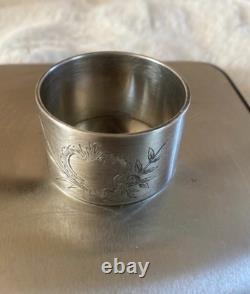 Christofle solid silver hallmarked napkin ring (5g) Vintage Collection