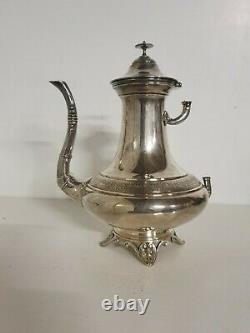 Coffee Pot Pot Au Lait Sugar Solid Silver Old Solid Silver Punch
