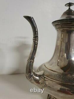 Coffee Pot Pot Au Lait Sugar Solid Silver Old Solid Silver Punch