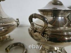Coffee Pot Pot Au Lait Sugar Solid Silver Old Solid Silver Punch