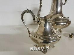 Coffee Pot Pot Au Lait Sugar Solid Silver Old Solid Silver Punch