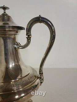 Coffee Pot Pot Au Lait Sugar Solid Silver Old Solid Silver Punch