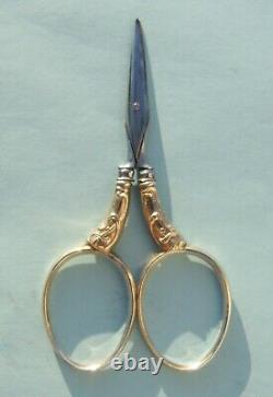 Coffret Necessaire De Couture Ancien Argent Scissors Sévrier French Sewing Etui