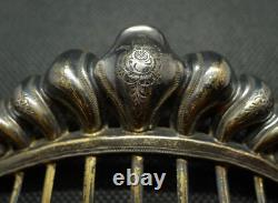 Comb Diadem Ancient Silver Vermeil Antique French Gild Silver Hair Comb Tiara