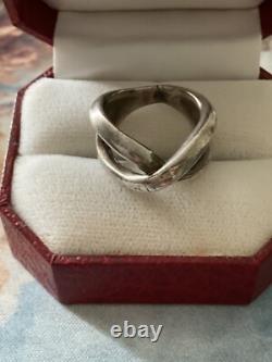 Crab Mark, French Manufacture, Solid Silver, Original Vintage Ring