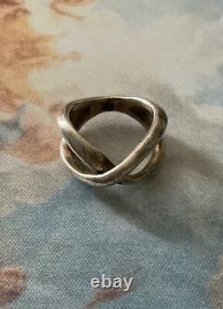 Crab Mark, French Manufacture, Solid Silver, Original Vintage Ring