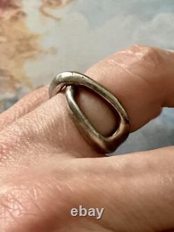 Crab Mark, French Manufacture, Solid Silver, Original Vintage Ring