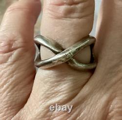 Crab Mark, French Manufacture, Solid Silver, Original Vintage Ring