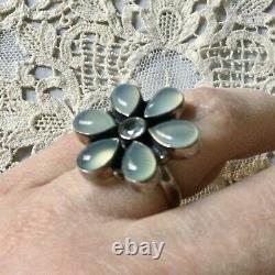 Creator Ancient Ring Calcedony Topaz Blue Silver Massif, Splendid