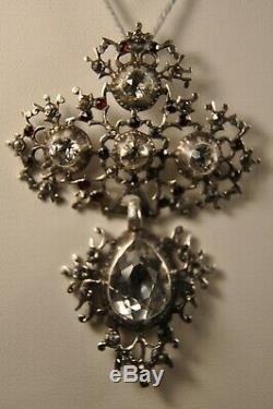 Croix Regional Old Jewelry Silver Antique 18th C. For Solid Silver