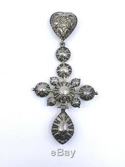 Cross Hump And Flowing Solid Silver Jewelery Former Regional Normand Nineteenth