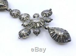 Cross Hump And Flowing Solid Silver Jewelery Former Regional Normand Nineteenth