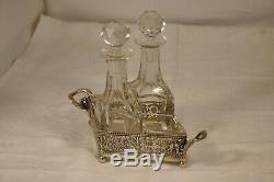 Cruet Vinegar Old Sterling Silver Solid Silver Oil Vinegar Set