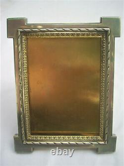 Door Photo Frame Old And Sterling Silver Gilt Minerve Punch 465 Grams