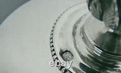 ÉMILE PUIFORCAT OLD SOLID SILVER CHOCOLATE POT MINERVA 769g LOUIS XVI RIBBON