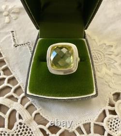 ENORMOUS NATURAL CITRINE SOLID SILVER, ANTIQUE MARQUISE RING, Unique CREATOR