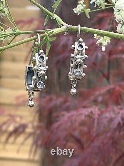 Earrings Ancient Dormous Silver 19th Antique Etruscan Earrings