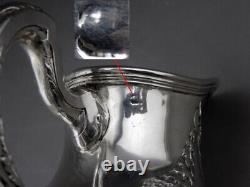 Emile Puiforcat Old Milk Pourer In Solid Silver Stone 19th Century