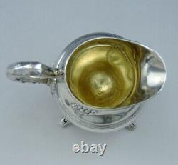 Emile Puiforcat Old Milk Pourer In Solid Silver Stone 19th Century